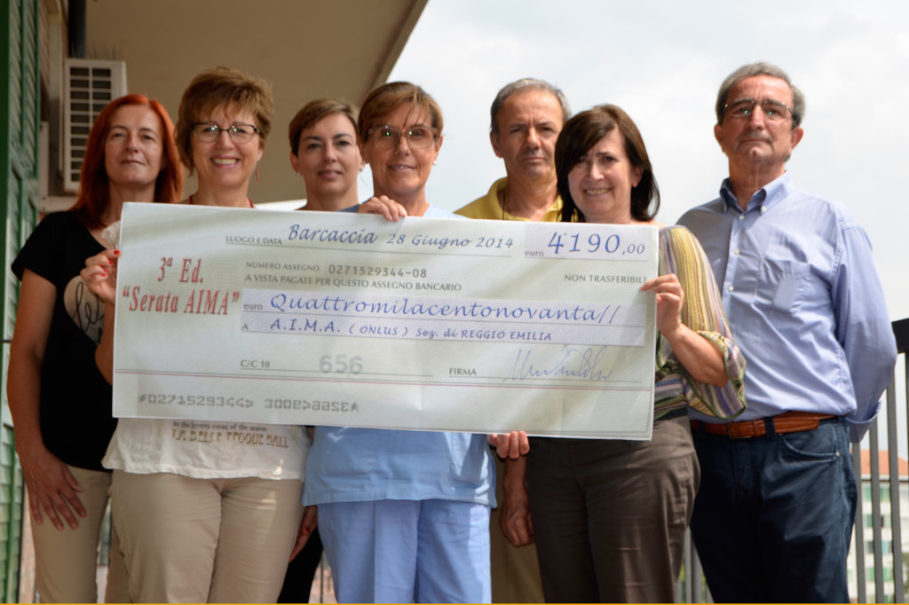 Donazione ad AIMA Reggio Emilia - Barcaccia di San Polo d'Enza 2014