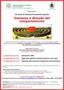 locandina serate di educazione terapeutica