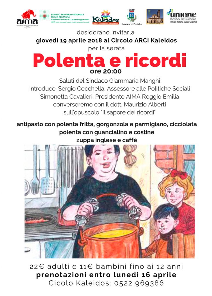 locandina cena polenta e ricordi a poviglio