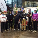 fotografia di gruppo: presentazione delle associazioni partecipanti alla Run4Charity 2017 durante la Maratona di Reggio Emilia - www.aimareggioemilia.it