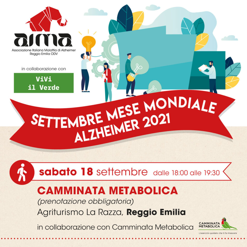 camminata metabolica per AIMA Reggio Emilia