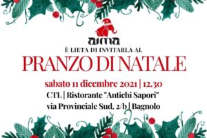 Invito al pranzo di Natale 2021 di AIMA Reggio Emilia