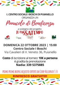 Locandina Pinnacolo ai Boschi per Il Passatempo | AIMA Reggio Emilia ODV