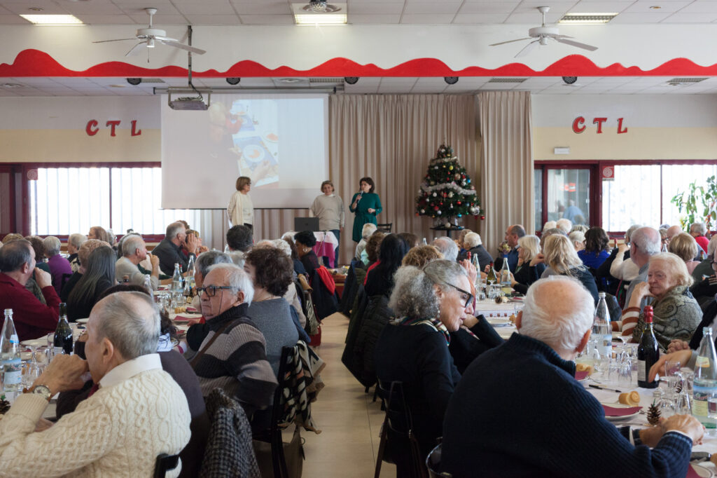 Pranzo di Natale di AIMA Associazione Malattia di Alzheimer Reggio Emilia, sabato 13 dicembre 2025 al CTL di Bagnolo in Piano