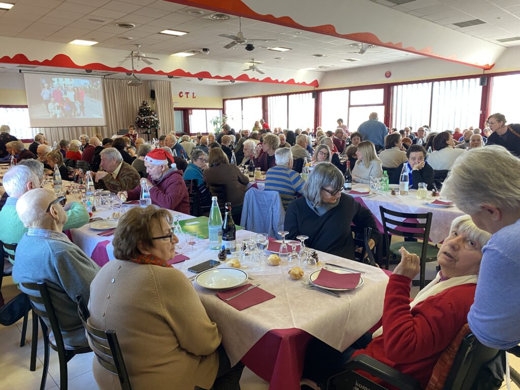 Pranzo di Natale di AIMA Associazione Malattia di Alzheimer Reggio Emilia, sabato 13 dicembre 2025 al CTL di Bagnolo in Piano