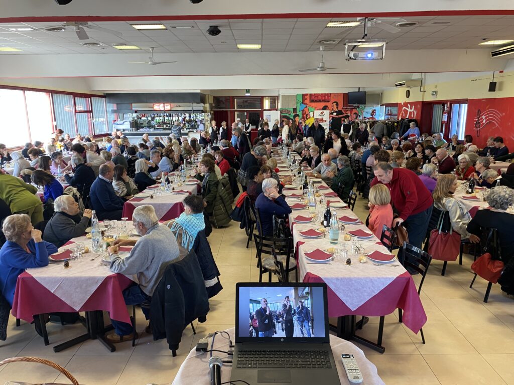 Pranzo di Natale di AIMA Associazione Malattia di Alzheimer Reggio Emilia, sabato 13 dicembre 2025 al CTL di Bagnolo in Piano