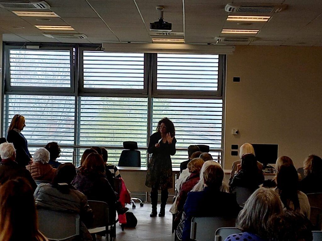 Momento informativo sulle demenze marzo 2025 alla Casa della Salute di Montecchio, organizzato da Unione Val d'Enza, AIMA Reggio Emilia