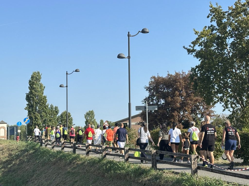 Foto dei partecipanti alla Camminata Guastalla 2026 a sostegno di AIMA Associazione Italiana Malattia di Alzheimer Reggio Emilia ODV
